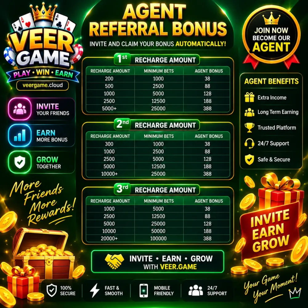 Veer Game Referral Promotion Poster